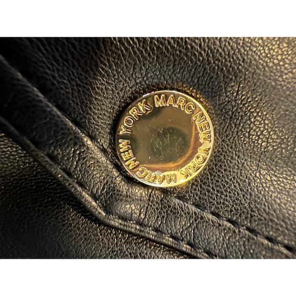 Marc New York Faux Leather Belted Mini Skirt Size Large - Picture 5 of 8